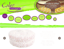 Tablet Screenshot of cakeconcepts.co.nz